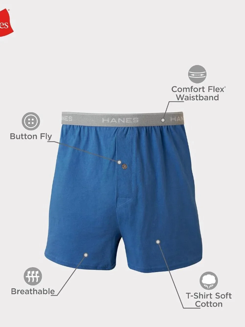 mens Underwear Boxers Pack, Cool and Breathable Cotton Underwear, Exposed and Co